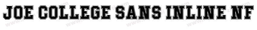 Joe College Sans Inline NF Regular字体转换